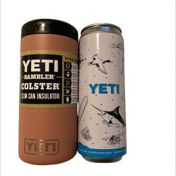 ❤️ New Yeti Rambler Colster Slim Can Insulator Sandstone Pink NWT - Picture 12 of 14